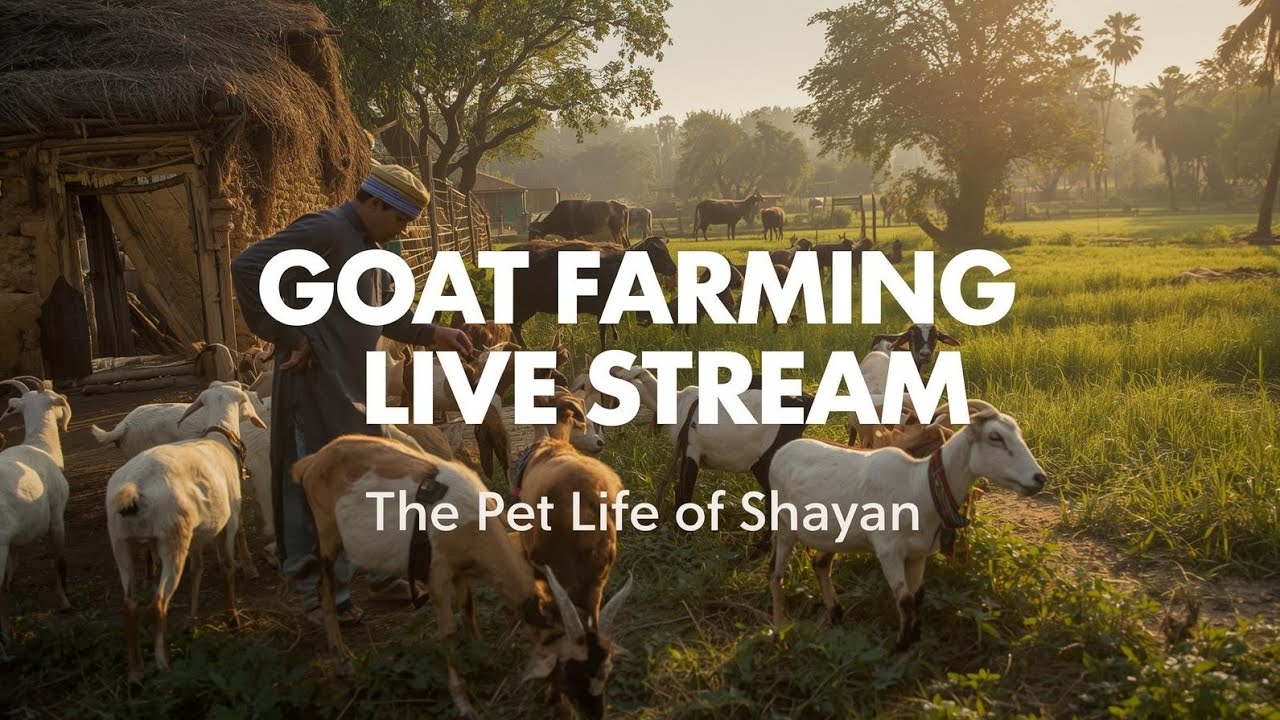 Goat Farm Live 🐐 | Desi Bakri Farming | The Pet Life of Shayan | Live Bakra Farm