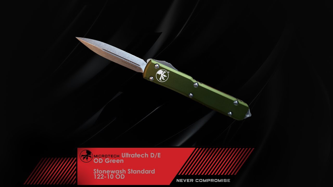 MICROTECH Ultratech D/E OD Green Stonewash Standard 122-10 OD