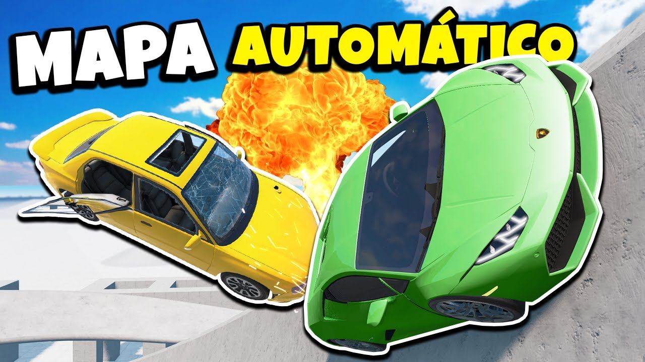 SEM MOTOR e SEM FREIO no MAPA ''AUTOMÁTICO'' do BeamNG.drive Multiplayer