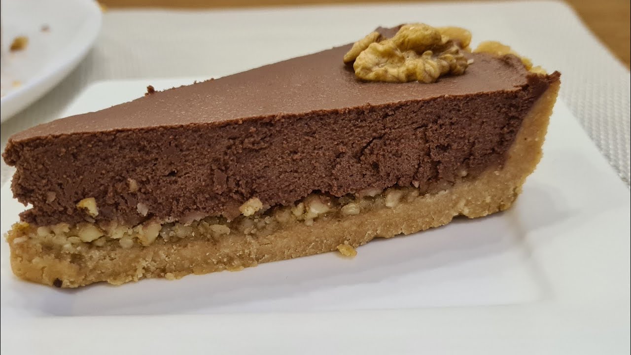 Tart Sa Orasima I Čokoladom! Kremasta Poslastica Bez Pečenja! Tart With Chocolate And Walnuts