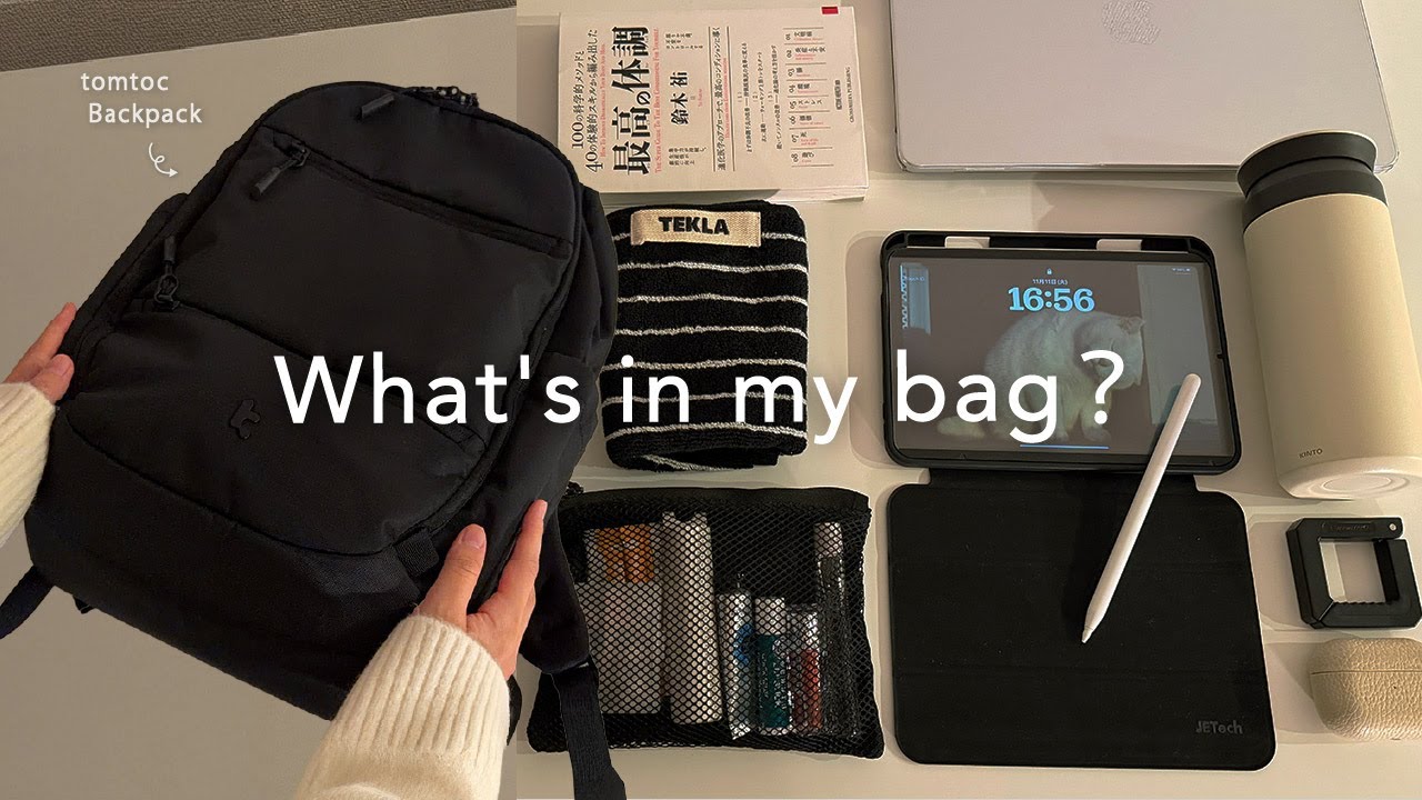 What's in My Bag? | 作業する日のカバンの中身 | 2025 autumn🍂🧳