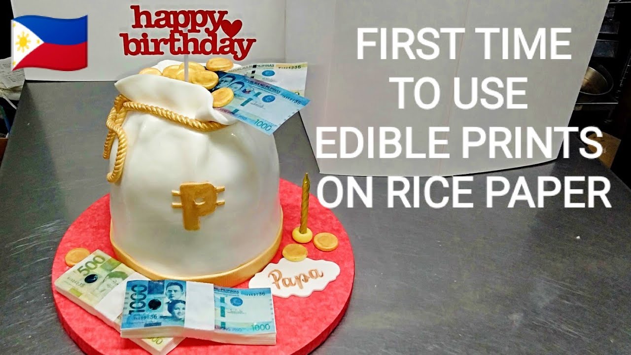 Making a 3D money bag cake with bills/money @ArtCakes