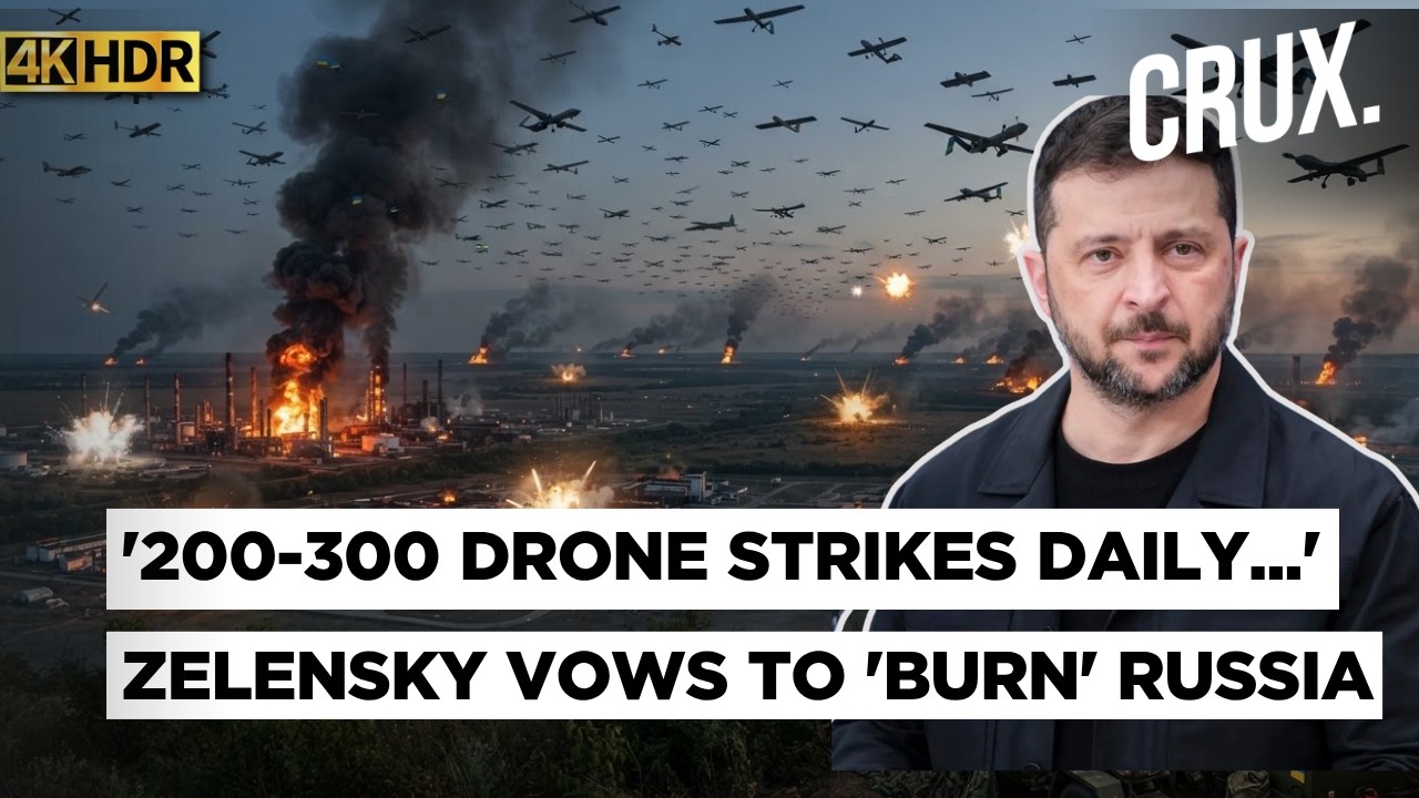 Ключевой российский НПЗ в огне: Зеленский планирует по &laquo;200&ndash;300 ударов дронами дальнего радиуса д...
