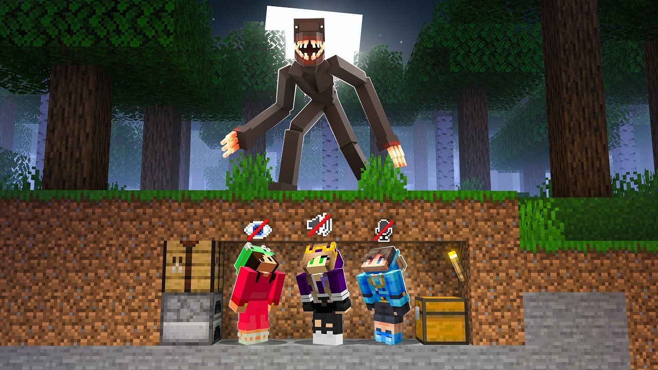Сможем ли мы ПОБЕДИТЬ в 2D Minecraft, будучи слепыми, глухими и немыми?