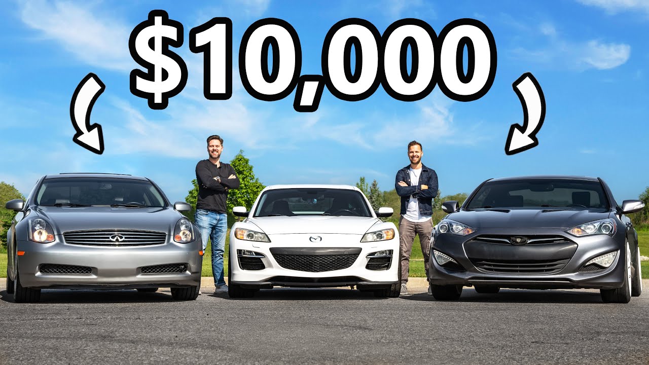 Infiniti G35 против Mazda RX-8 против Genesis Coupe // Вопрос за 10 000 долларов