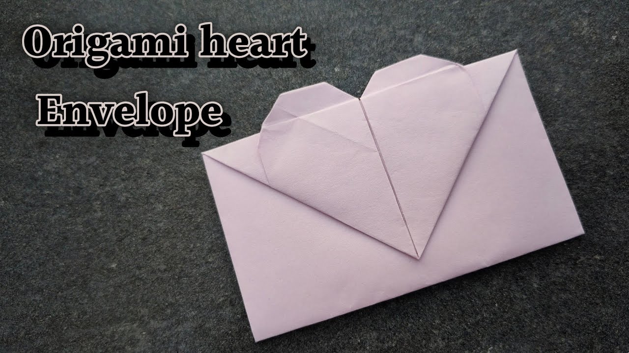 Origami paper heart envelope ✉️📨।। बिना गोंद से बनाए दिल के आकार का लिफाफा।। Origami envelope ।।