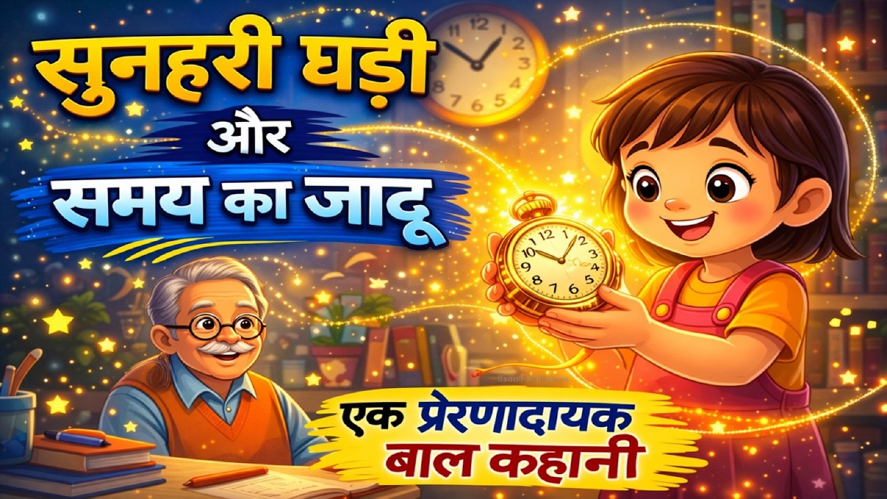 सुनहरी घड़ी और समय का जादू | Sunaharee Ghadee Aur Samay Ka Jaadoo I Hindi Kids Story