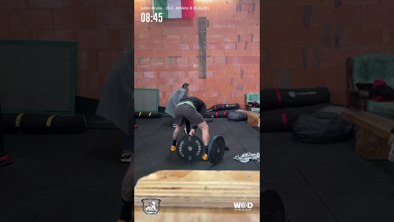 Qualifications West Coast Throwdown 2026. Wod 26.2 Jeremy Manent athlète B scaled 