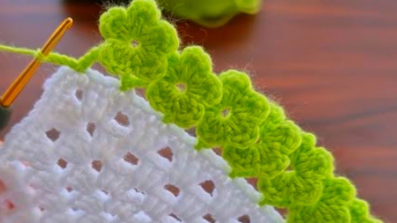 كروشيه زهرة الياسمين للمبتدئين/حواف مفارش/بطانية/قاعدة فنجان/غرزة الياسمين كروشيه/motif crochet