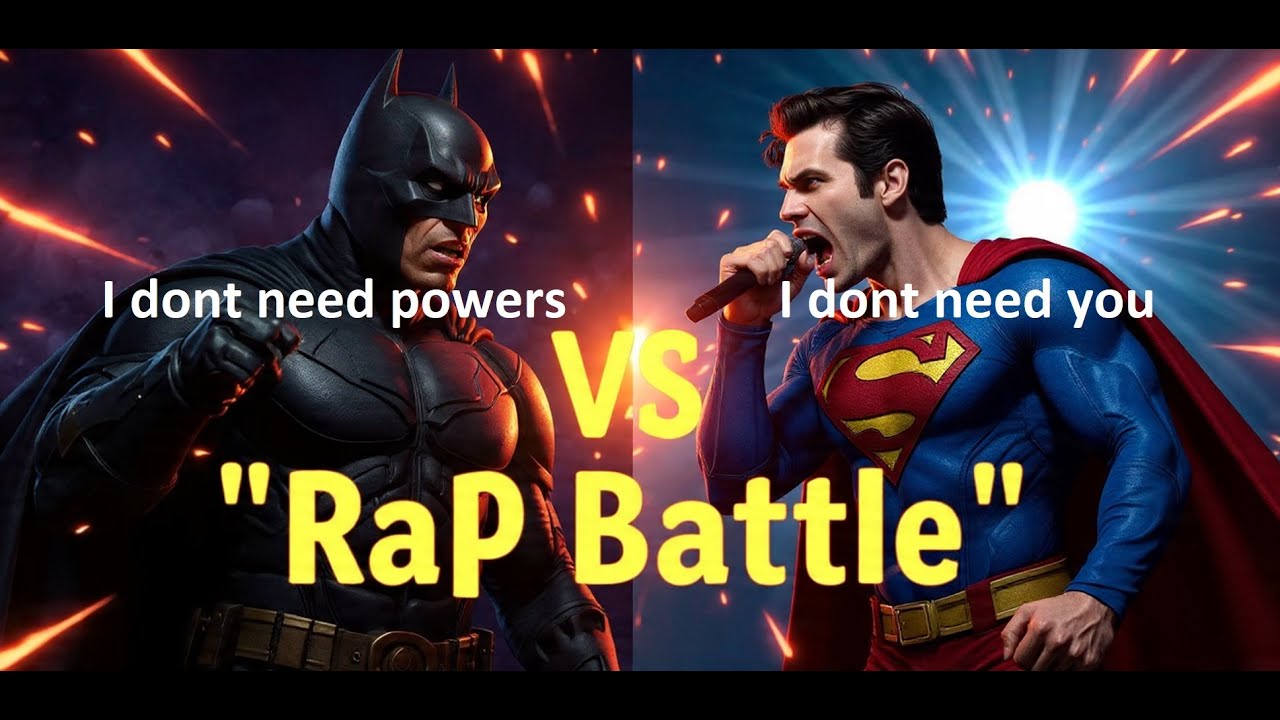 Insane Rap Battle Superman Vs Batman One more time