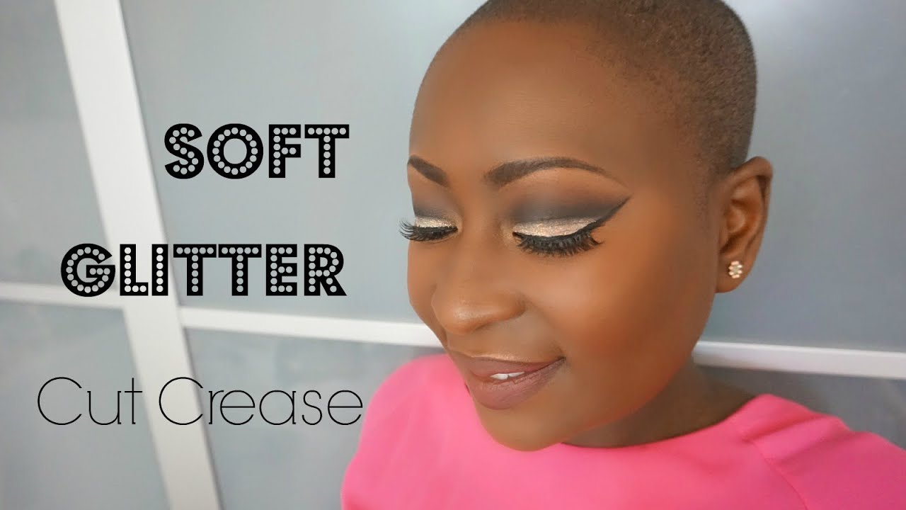 PEAUX NOIRES : Soft Glitter Cut crease Makeup look | BAHISSÉ PARIS