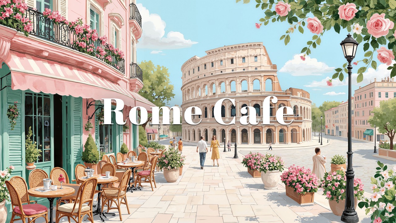 Rome Jazz Cafe ☕ Italian Smooth Jazz for Focus, Study & Relaxation