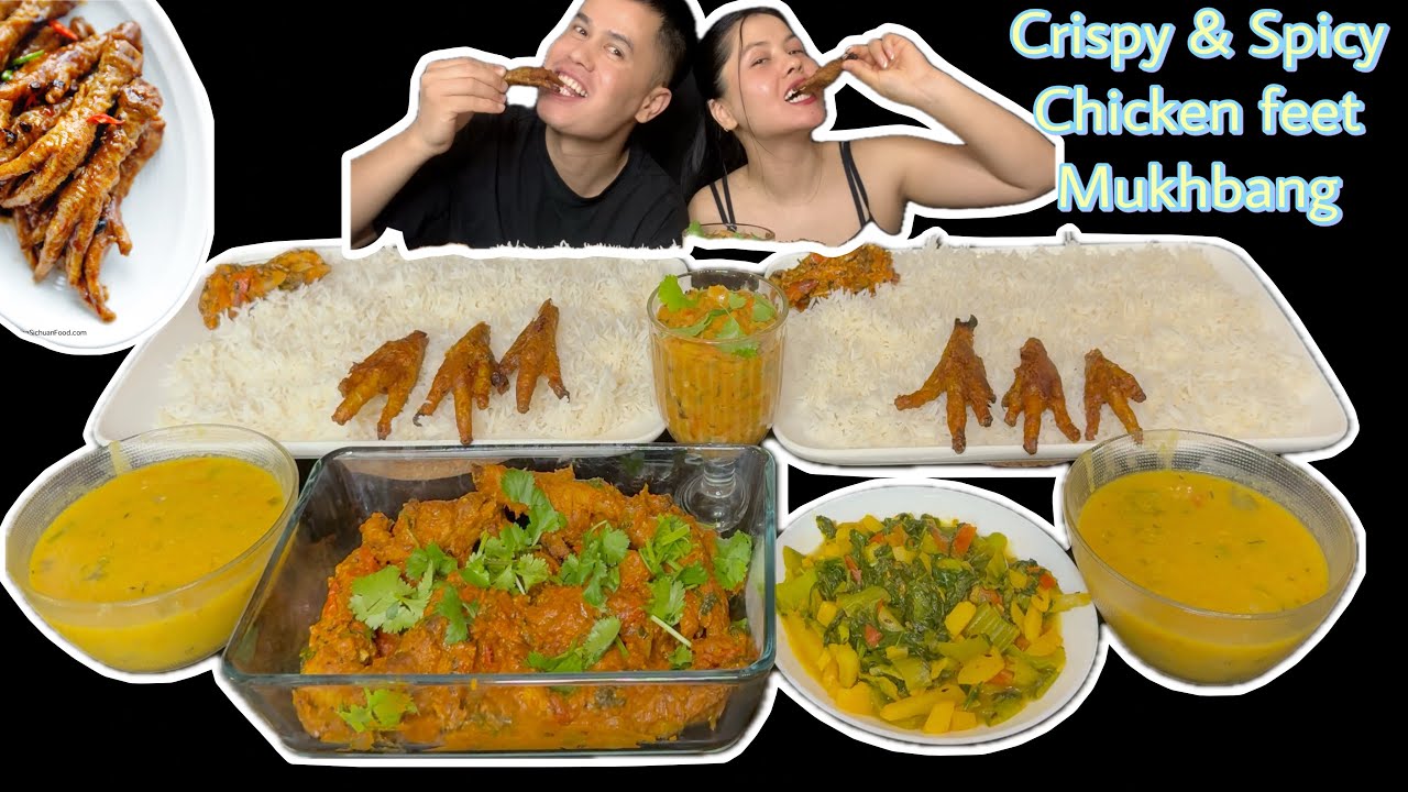 Vlog 89 // Spicy & Crispy Chicken Feet’s with Dal Saag & Piro Achar //