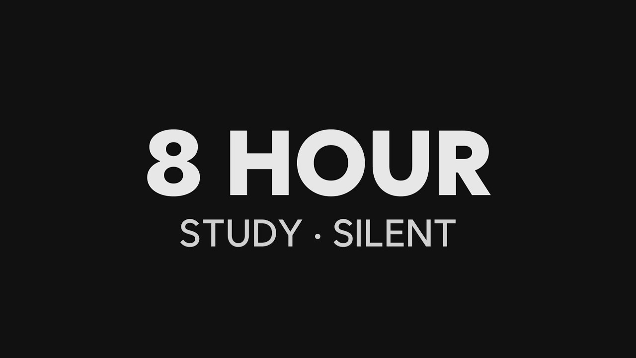 8 Hour Study Timer (Silent)