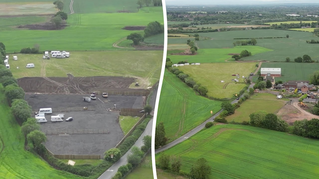 Travellers illegal works on 6-acre green belt field refused by council | SWNS