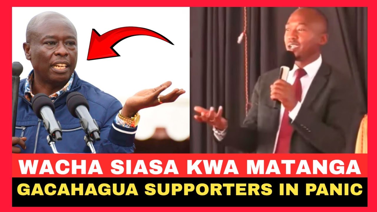 WACHA SIASA KWA MATANGA!!GACHAGUA SUPPORTERS IN PANIC IN MACHAKOS COUNTY 