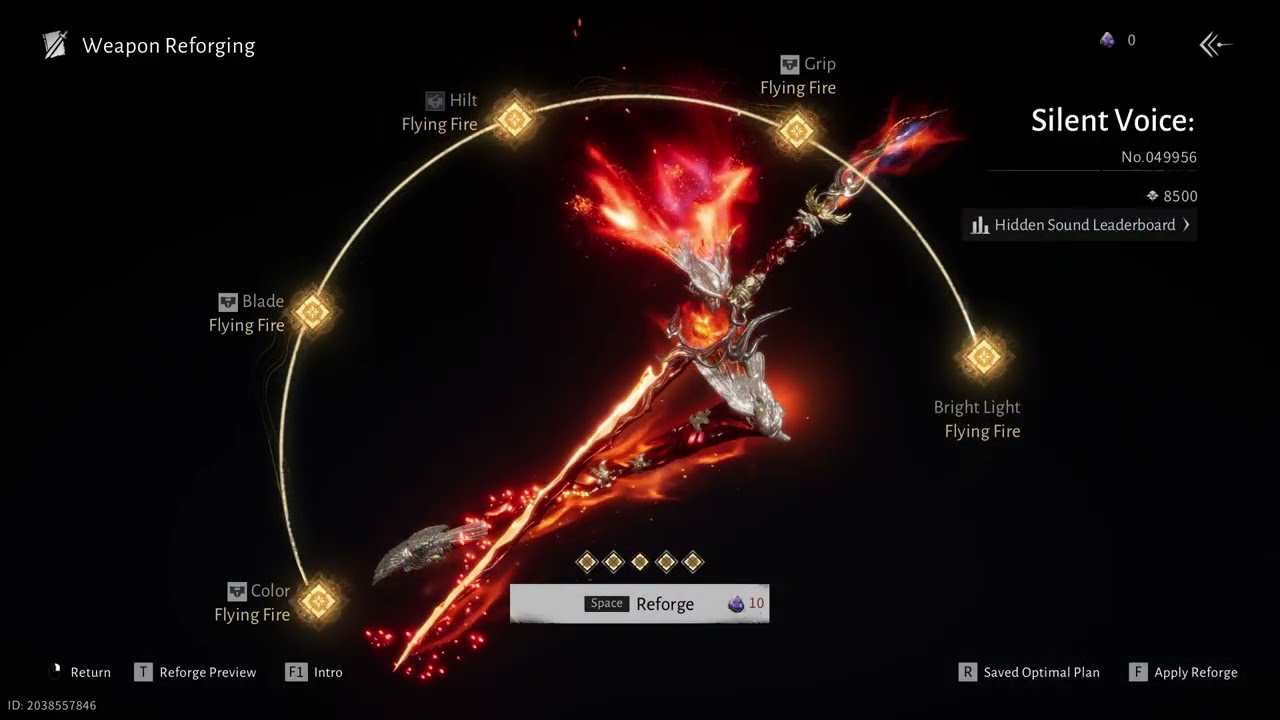 Where Winds Meet - Legendary weapon skin reforging sword Silent Voice: Cloudsplitter Flying Fire #2