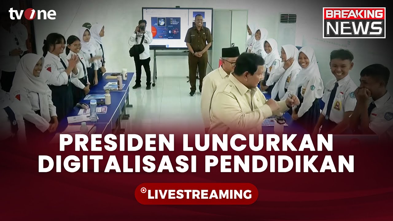 [LIVE] Presiden Prabowo Luncurkan Program Digitalisasi Pembelajaran di SMPN 4 Bekasi | tvOne