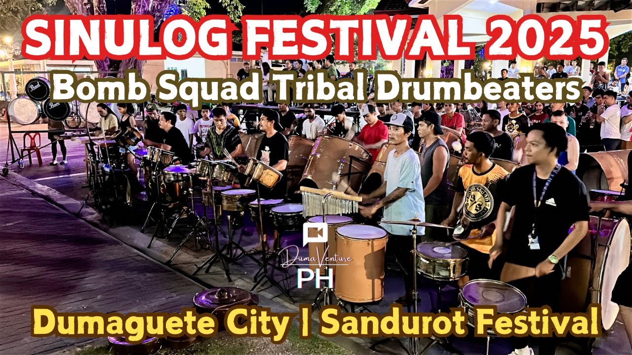 Bomb Squad Tribal Drumbeats for SINULOG FESTIVAL 2025 - Sandurot Festival of Dumaguete City