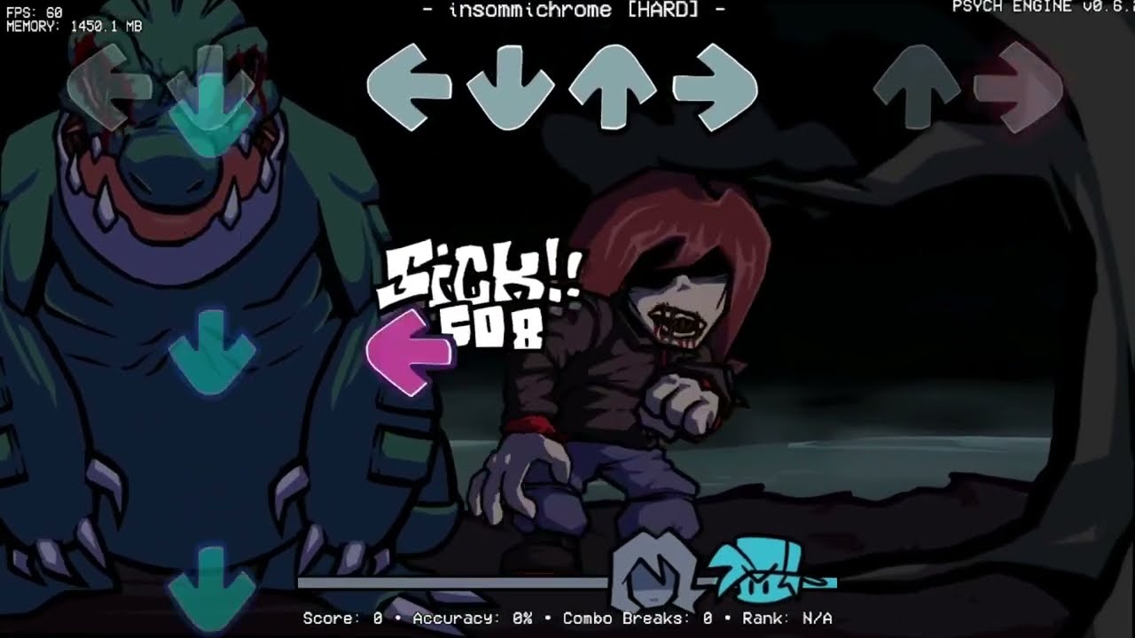 Friday Night Funkin' Hypno's Lullaby V3 Insommichrome / Pokemon (FNF Mod/Hard/Final Update + Cover)