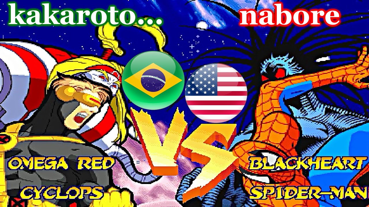 Marvel Super Heroes Vs. Street Fighter - kakaroto... vs nabore