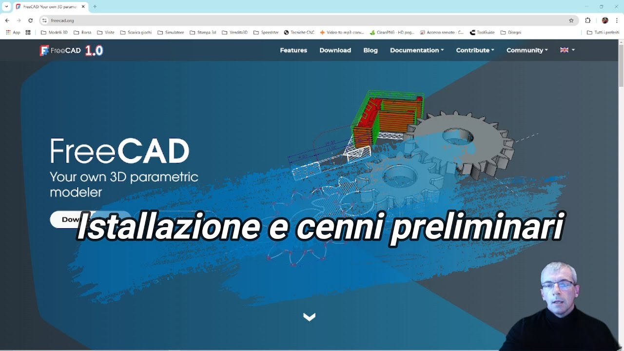 Freecad 1.0 prima istallazione e cenni preliminari. #freecad  #tutorial