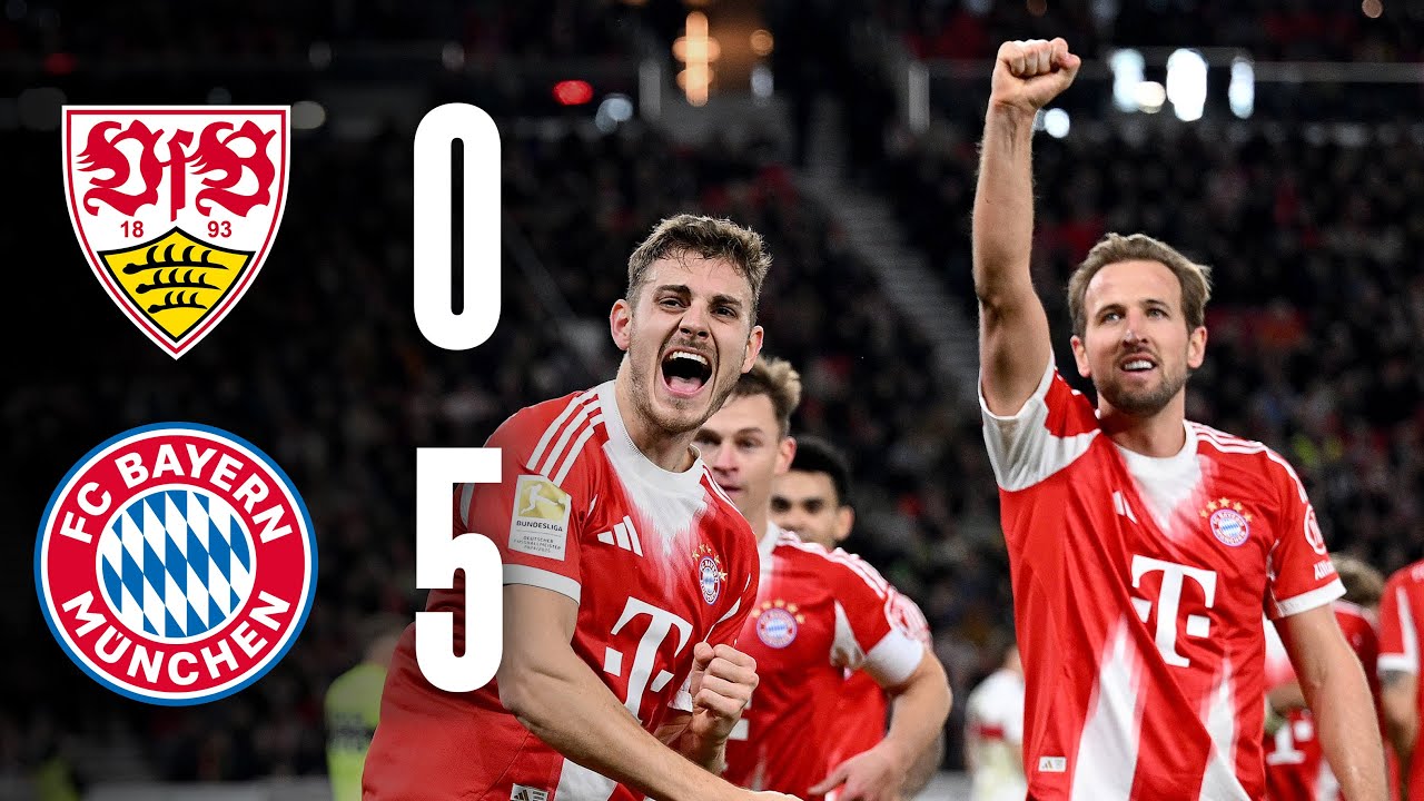 Hat-trick hero Kane shines as substitute |&nbsp;VfB Stuttgart 0-5 FC Bayern |&nbsp;Highlights