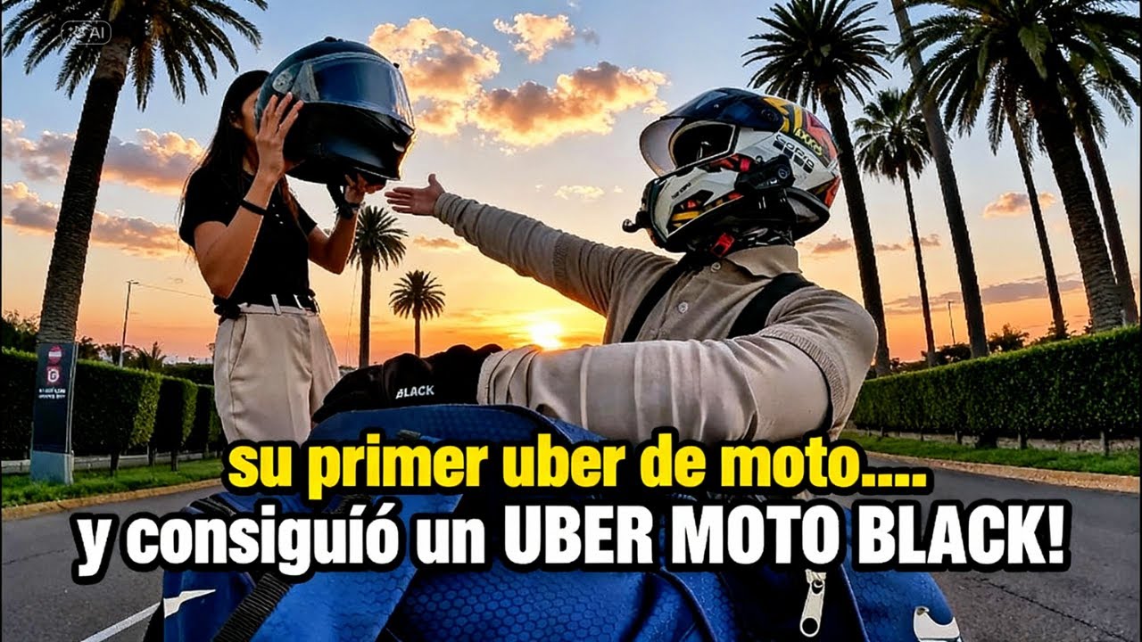 Uber moto BLACK en CDMX/ Así reaccionó mi pasajera (no esperaba este servicio)