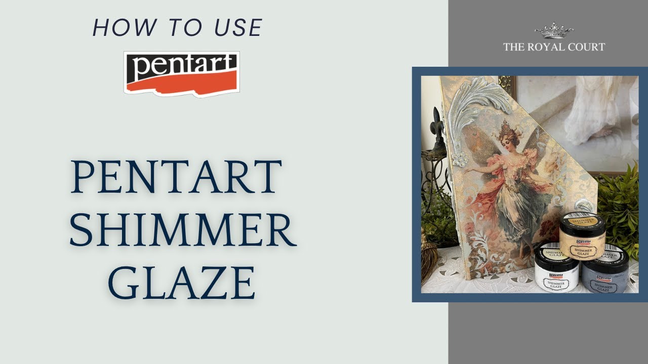How to Use Pentart Shimmer Glaze Demo Tutorial