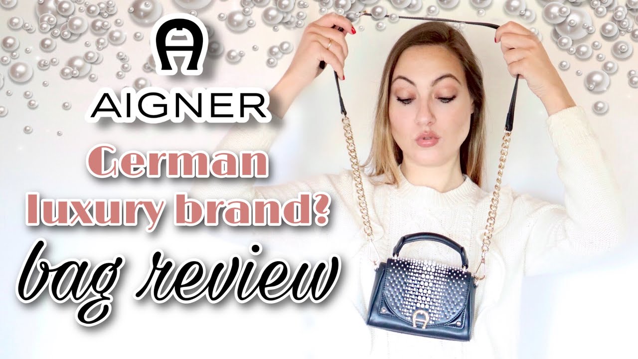 Aigner Munich REVIEW - Diadora mini bag - Dora top handle bag - German luxury leather brand - wfimb