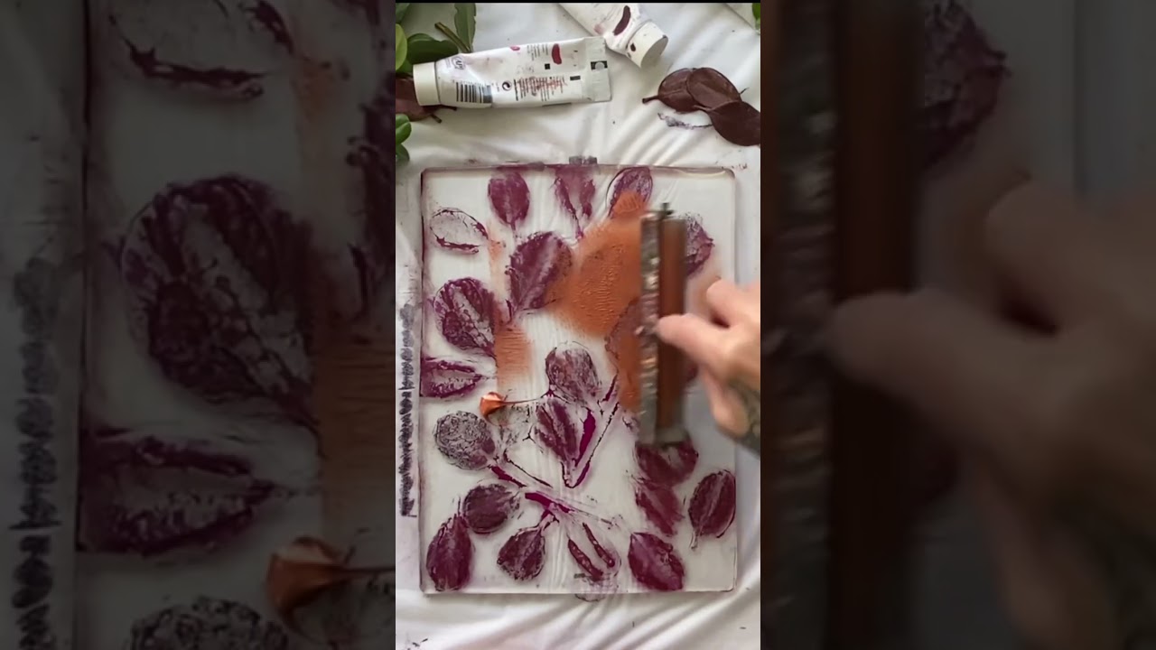 Making Unique Botanical Prints USING Leaves And Paint