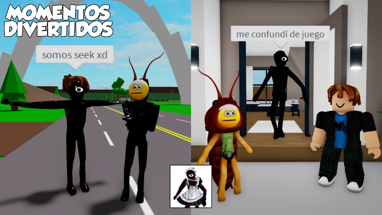 BROOKHAVEN MOMENTOS DIVERTIDOS VESTIDOS DE SEEK (ROBLOX) (DOORS)