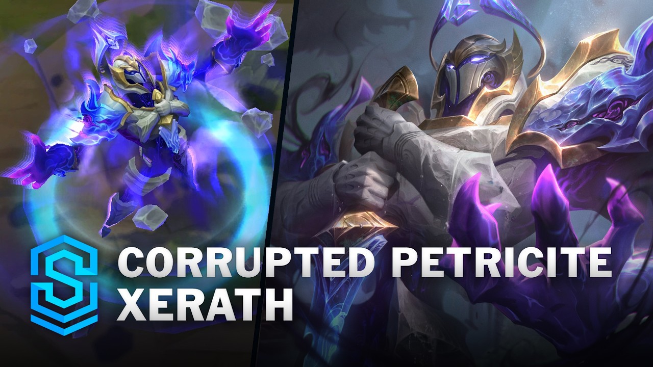 Corrupted Petricite Xerath Skin Spotlight - Pre-Release - PBE Preview - League of Legends