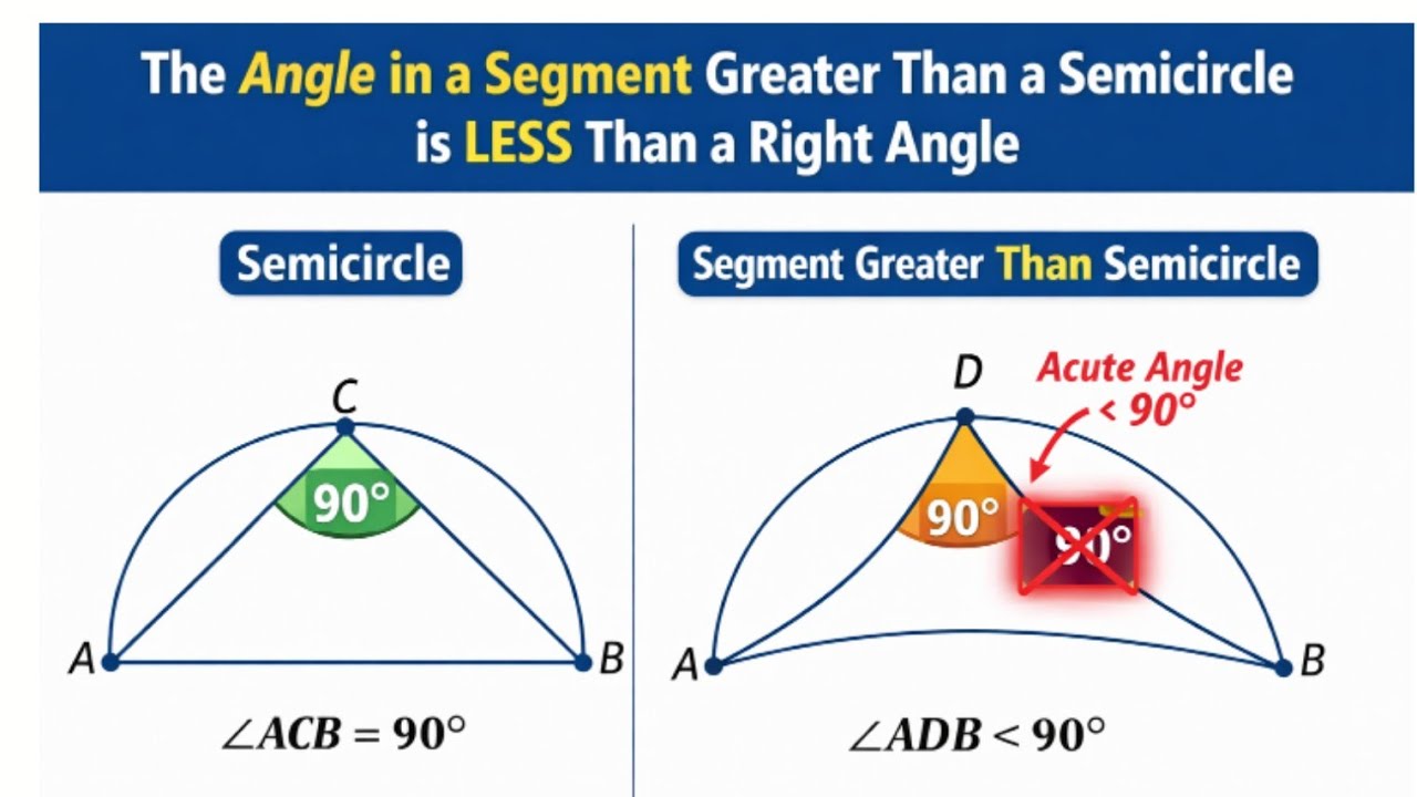 Board Exam Important 🔥 | Angle in a Segment Greater Than Semicircle | Class 10
