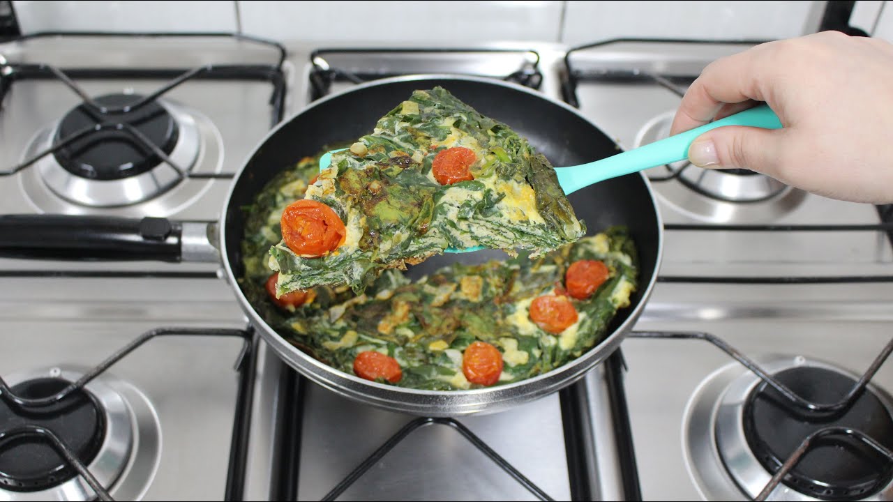 OMELETE DE ESPINAFRE FÁCIL E RÁPIDO-GOSTOSO ASSIM VOCÊ NUNCA COMEU-FIZ EM 15 MINUTOS