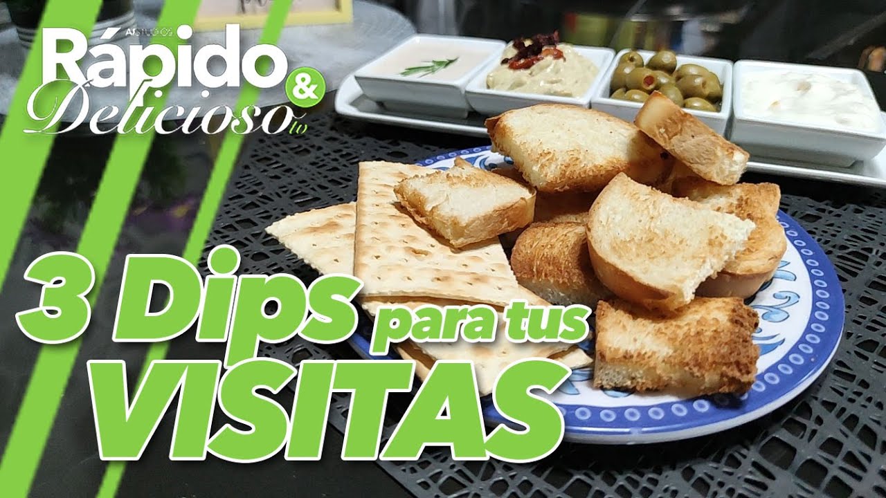3 Dips Deliciosos para tus visitas | Rapido y Delicioso TV | AFStudios TV