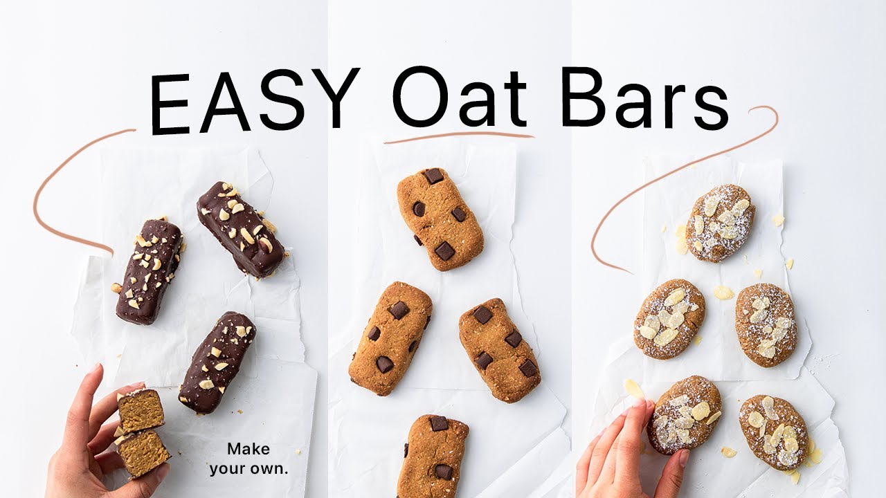 The BEST Oat Bars I've ever tried. (5 energy/protein snacks, easy meal prep)