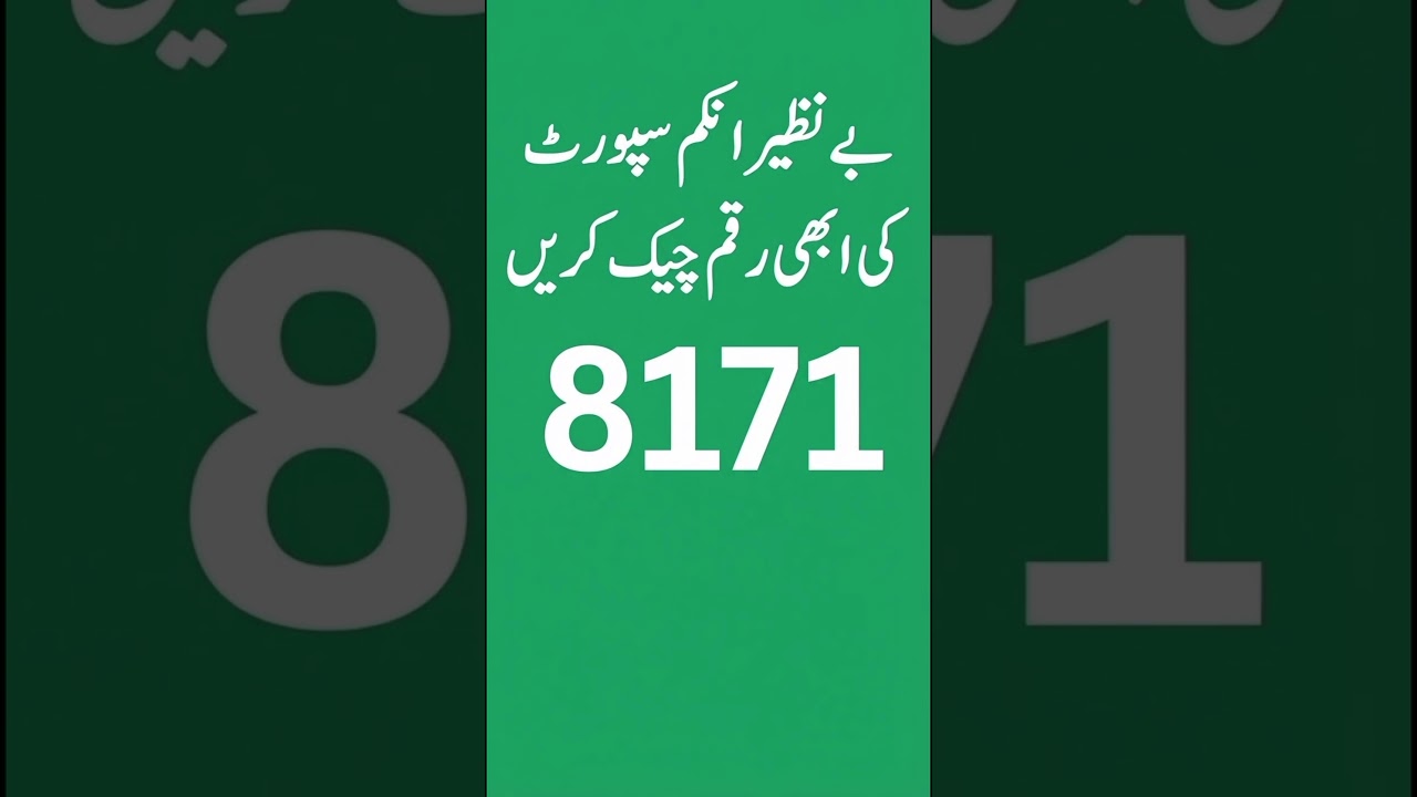 BISP 8171 Payment Check 2026 | CNIC Se Apni Qist Check Karein