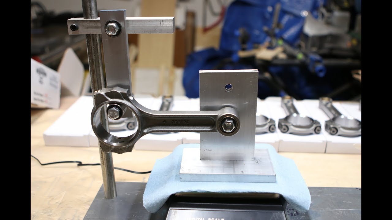 Making a connecting rod balancing jig