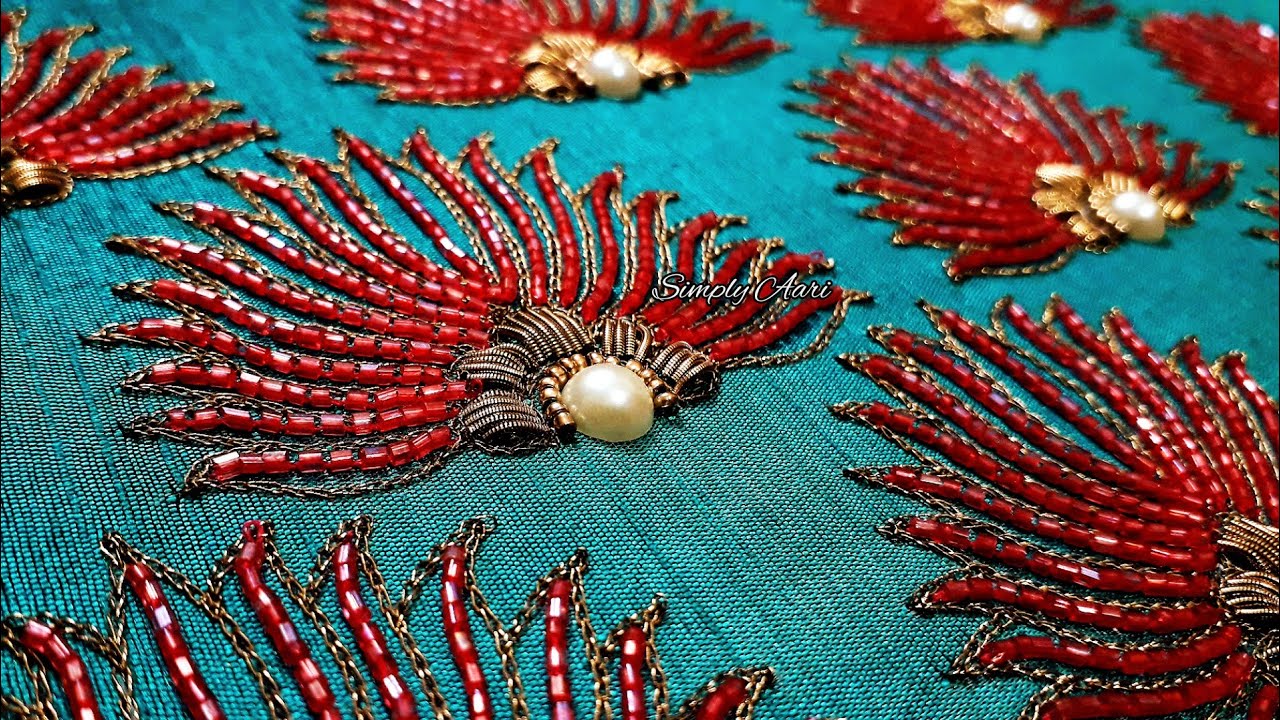 Aari Work Blouse 102 | Grand Sleeve Designing | Simply Aari