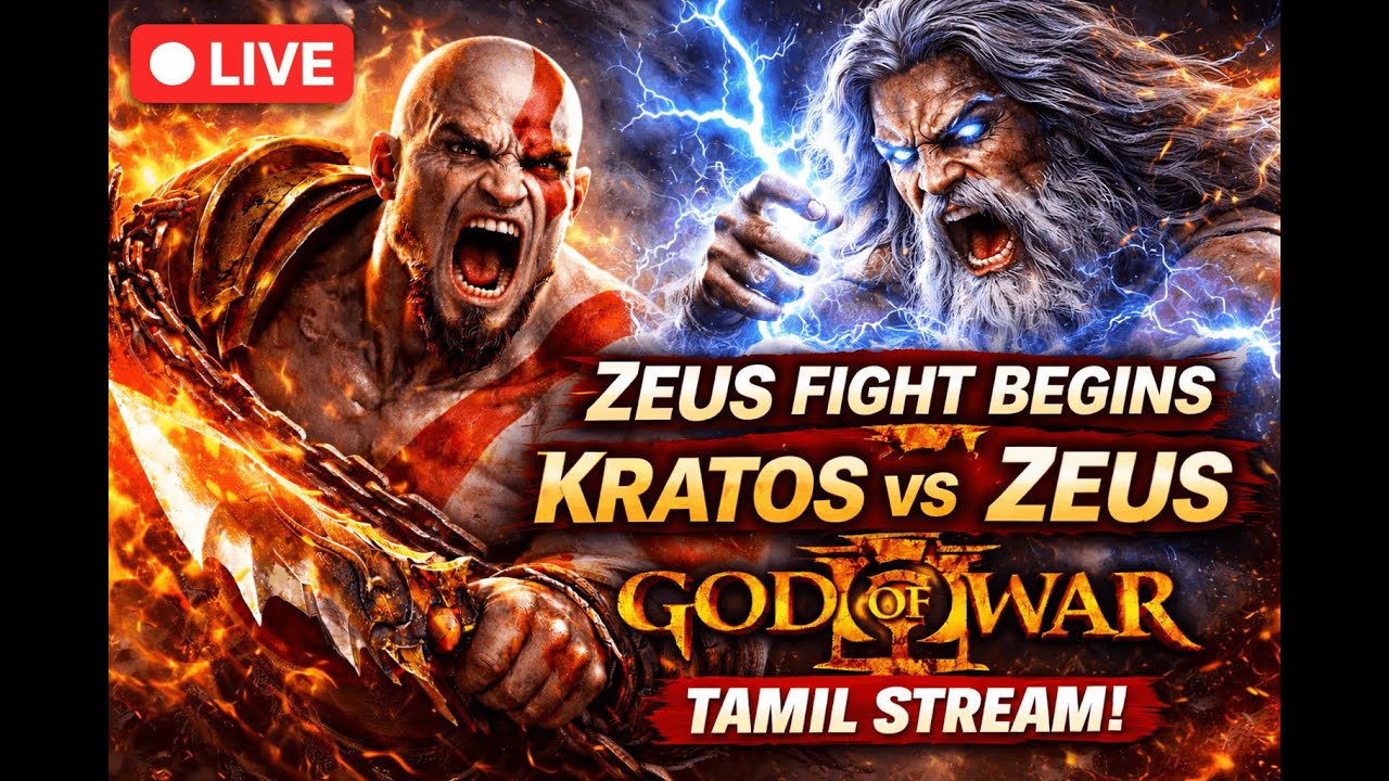 Father vs Son 😈 ZEUS BOSS FIGHT | God of War 3 Tamil Live