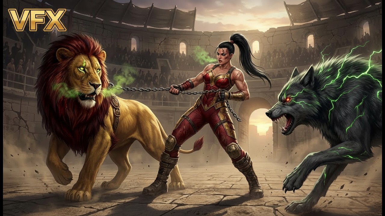 🦁⚡ Legendary Venom Lion vs Savage Hulk Wolf | Ultimate Arena Battle for Supremacy | Who Will Win?