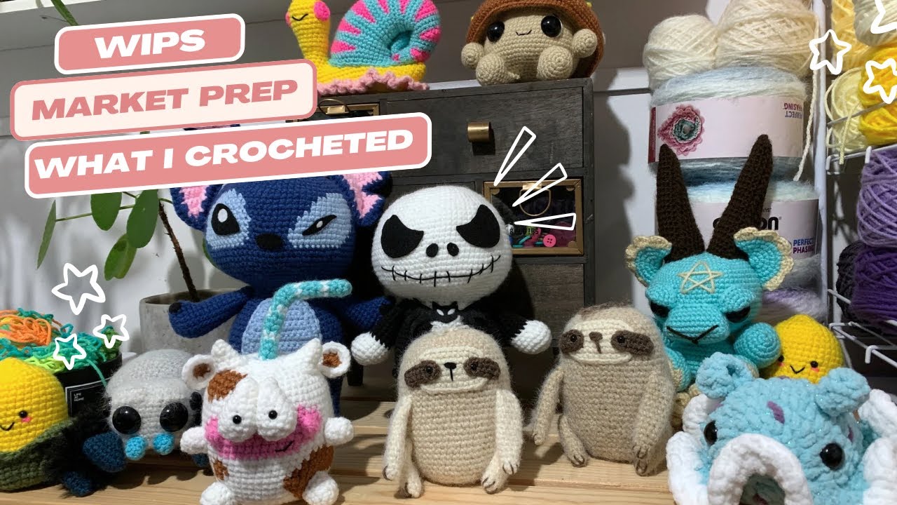 MARKET PREP | What I Crocheted in 2 Weeks | WIPS | SV 128