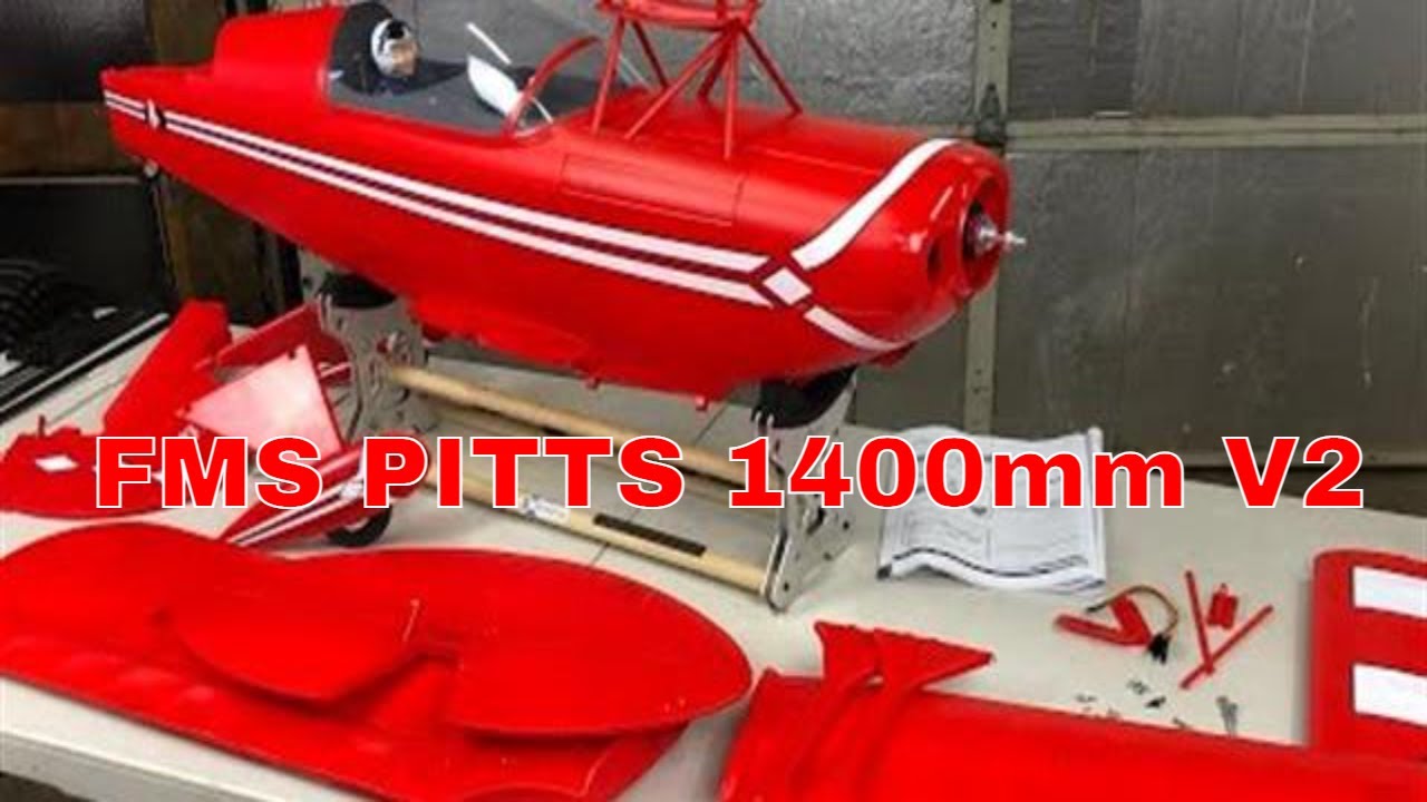 FMS PITTS 1400mm V2 Unboxing and DETAILED BUILD
