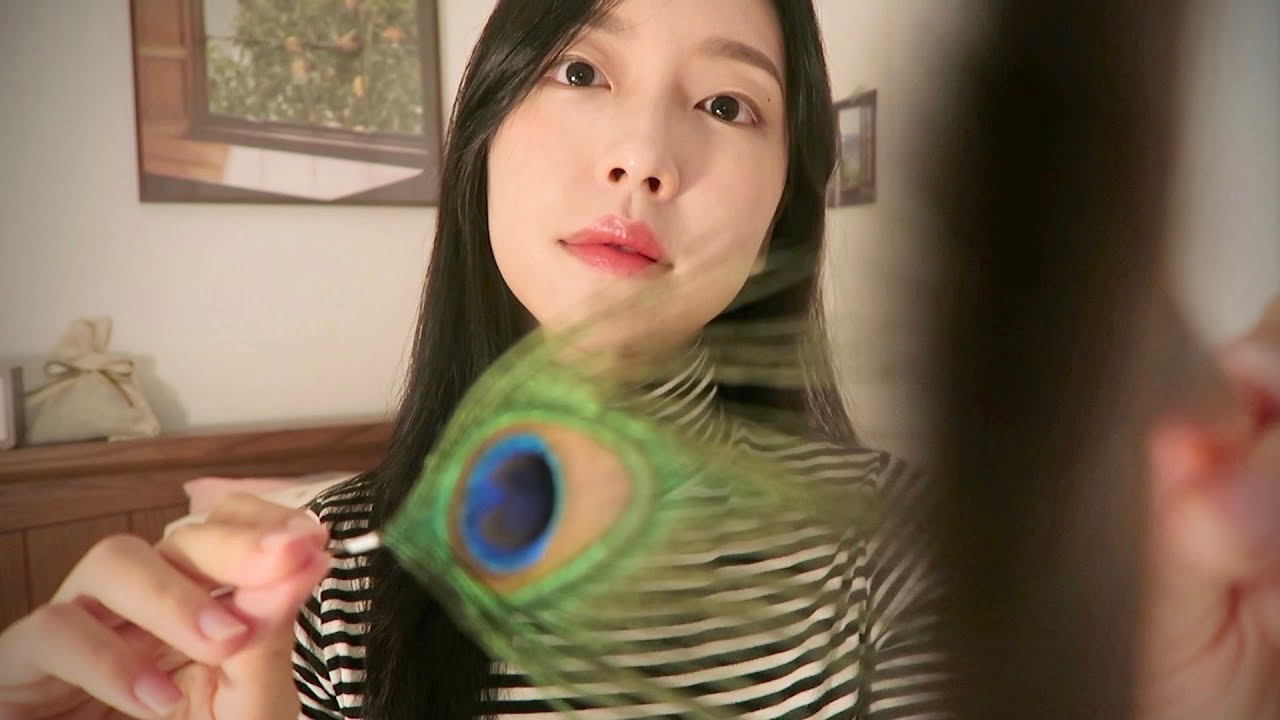 ASMR 시각적팅글+입소리팅글💋(핸드무브먼트,브러슁,숨소리)|Visual Triggers and Mouth Sounds