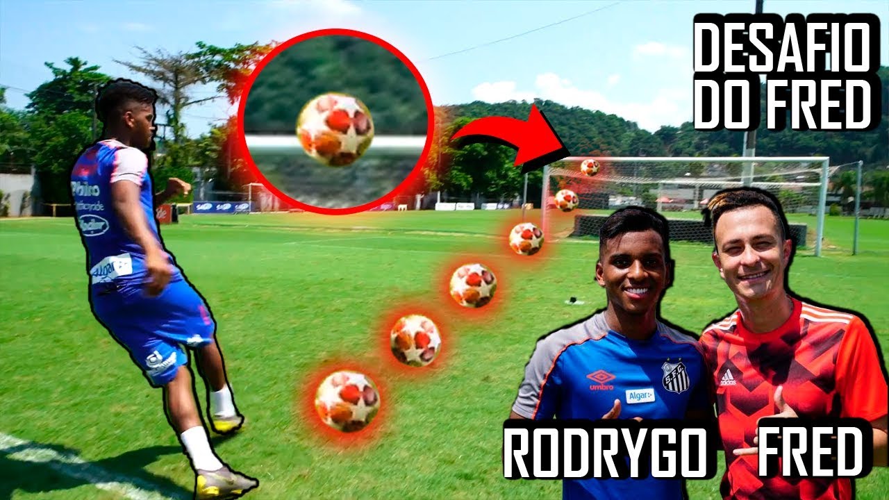 Fred e Rodrygo tabelando com o travessão! Será que conseguiram?