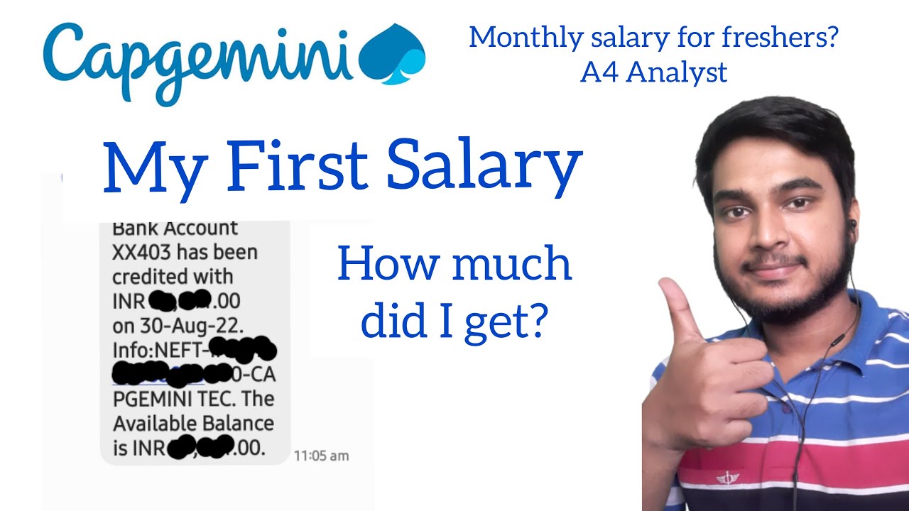 #capgemini Salary || My First Salary || #salary #firstsalary #capgeminianalystsalary #2022batch