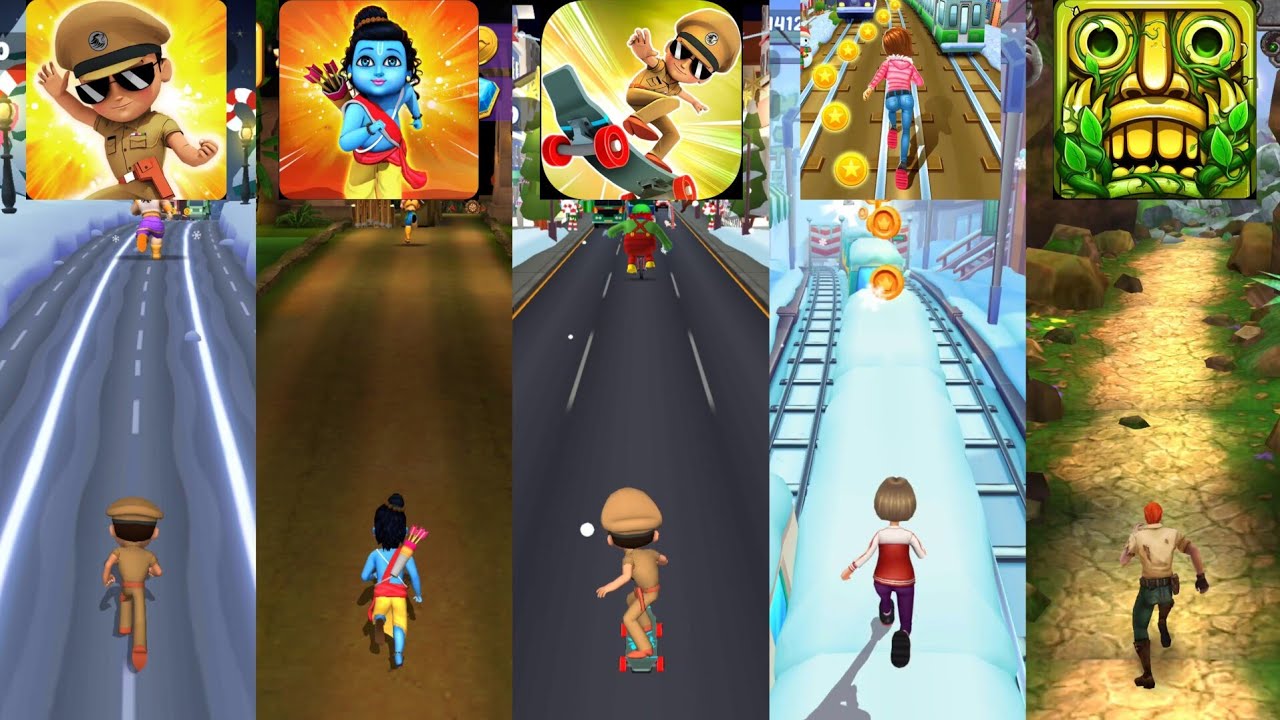 Little Singham 🆚 Little Ram 🆚 Little Singham Super Skater 🆚 Subway Princess Runner 🆚 Temple Run 2