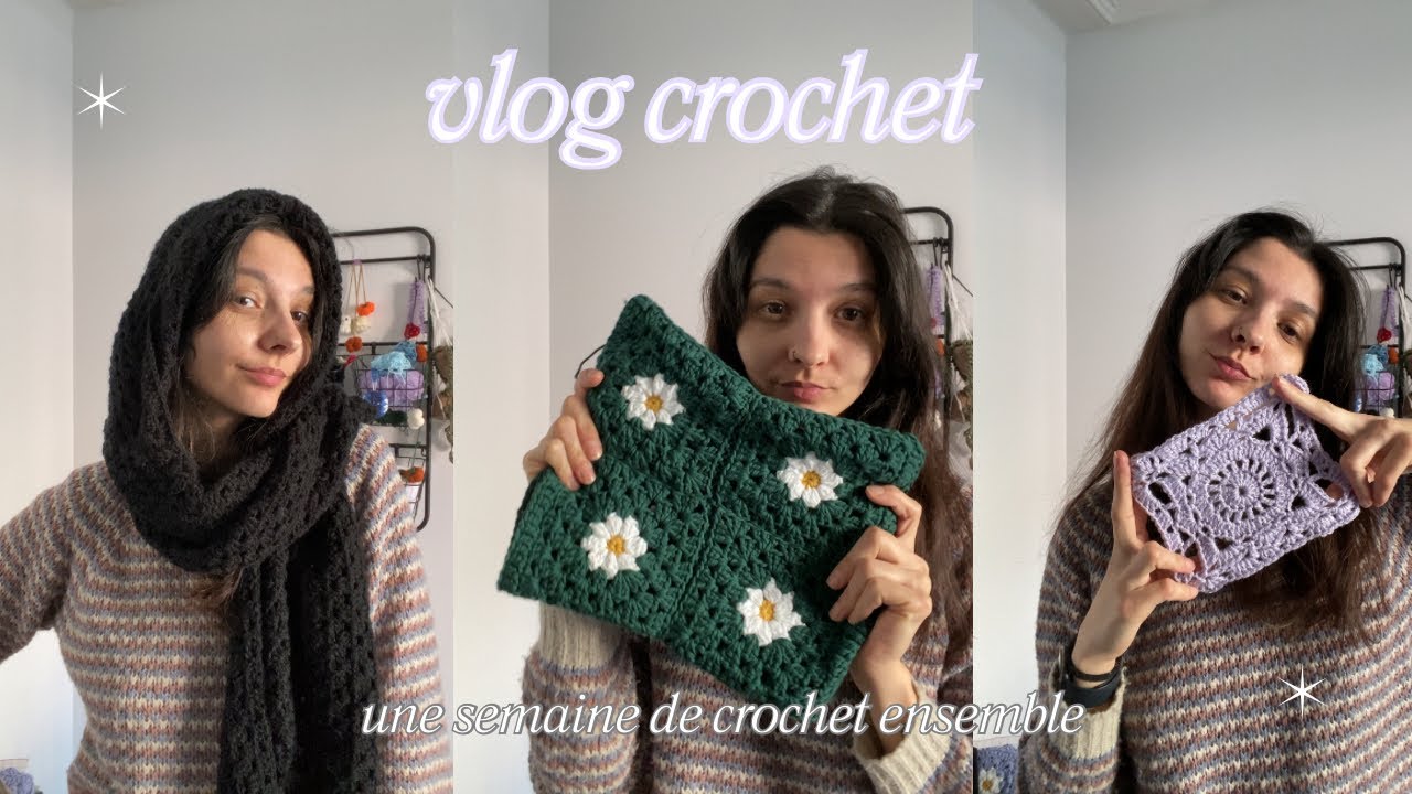 une semaine de crochet avec moi | crochet vlog 🧶