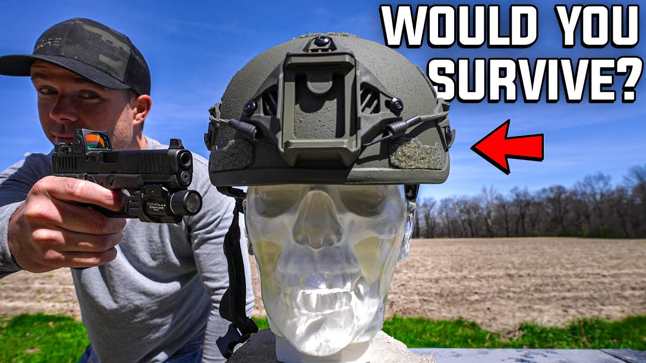 Would You SURVIVE a Gunshot To Your Combat Helmet?! (vs Human Head)